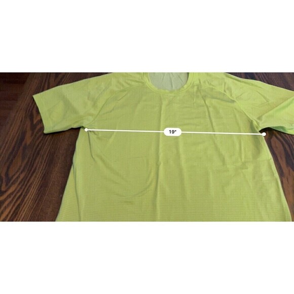 Lululemon Metal Vent Tech Tee Short Sleeve Size Men’s Large Yellow Top Neon - Picture 9 of 14